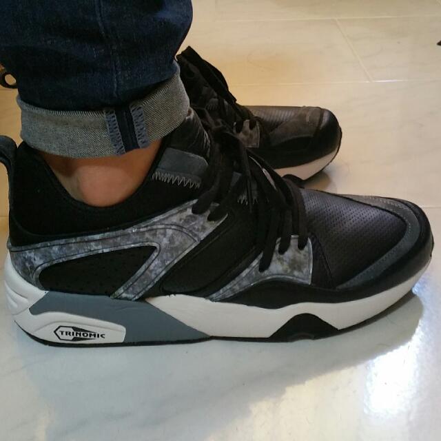 Puma Blaze Of Glory Marble Black Men s Fashion Activewear on Carousell