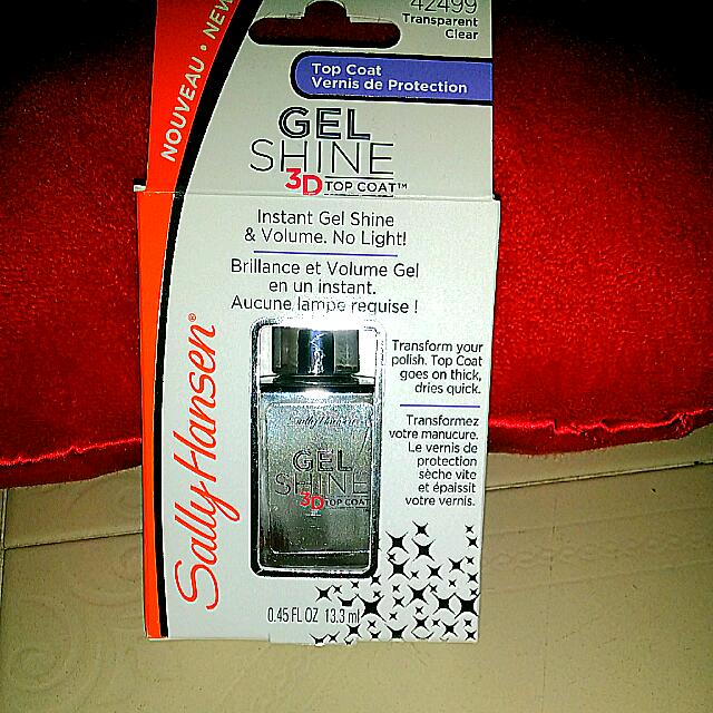 Cny Promo Sally Hansen Gel Shine 3d Top Coat Health Beauty On