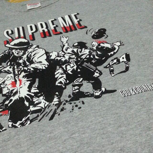 supreme God and Country tee t shirt