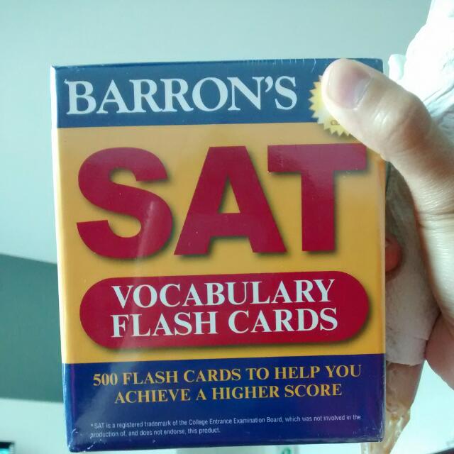 Barron S Sat Vocabulary Flash Cards Books Stationery