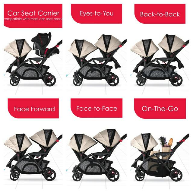 contours double stroller options
