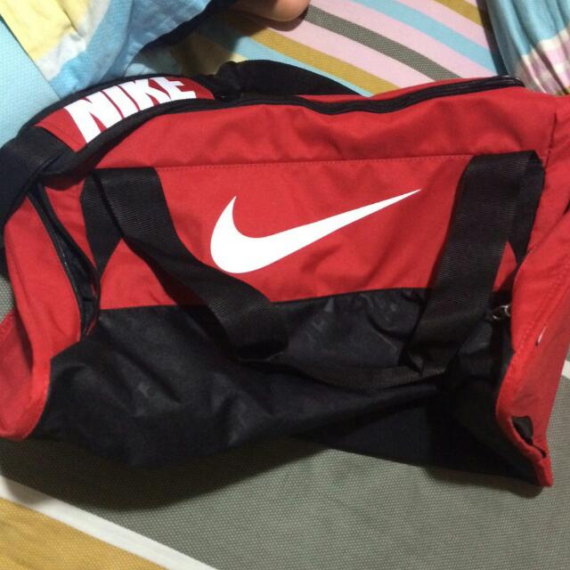 Nike Red Duffle Bag, Men's Fashion, Bags, Belt bags, Clutches and