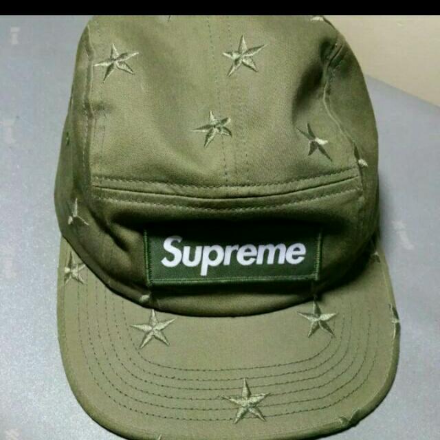 Supreme Star Camp Cap Olive 週間売れ筋 - 帽子