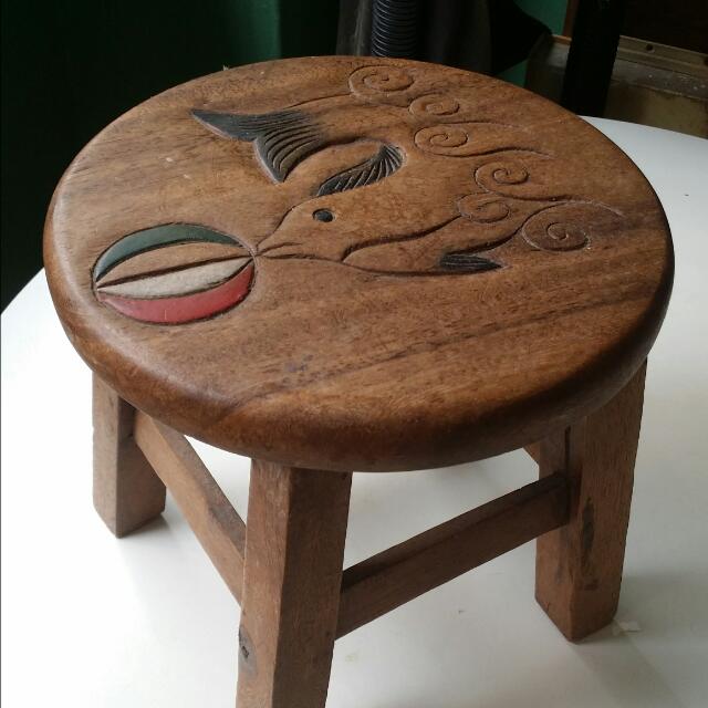 Hardly Used Wooden Stool, Babies & Kids, Baby Nursery & Kids Furniture