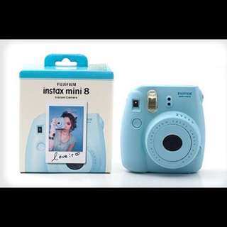 Blue Instax Polaroid Mini 8