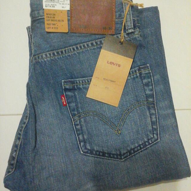 BN Men Levi's 512 Relax Straight Jeans, Men's Fashion, Bottoms, Jeans on  Carousell
