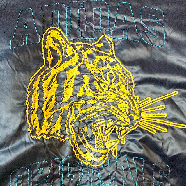 Adidas Jacket with Tiger (Size Men's Fashion, Coats, Jackets and Outerwear on Carousell