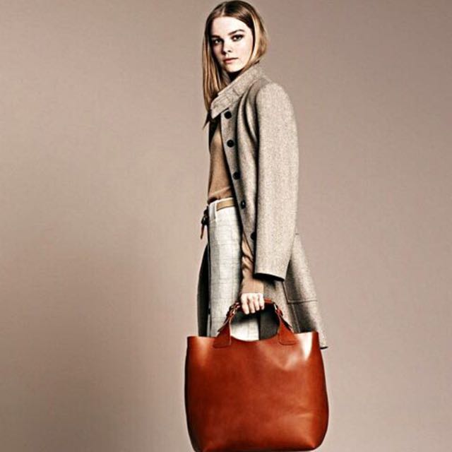 Zara Plaited Leather Shopper Women s Fashion Bags Wallets