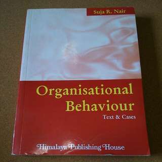 Organizational Behavior, Suja R Nair