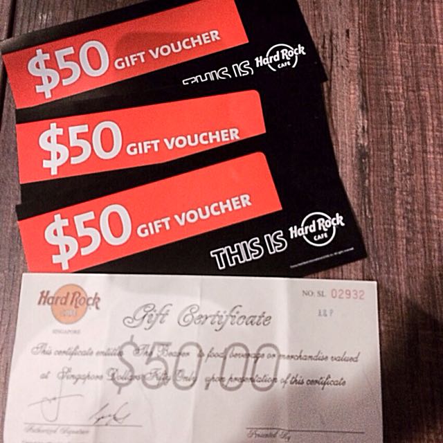 Hard Rock Cafe ( Orchard) Vouchers, Tickets &amp; Vouchers, Vouchers on ...