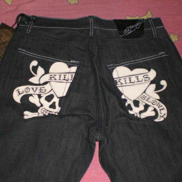 ed hardy mens denim jeans