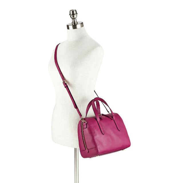 Fossil sydney satchel orchid tint sales