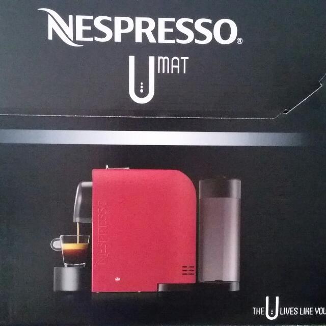Brand New Coffee Machine Nespresso U Mat Red Home Appliances