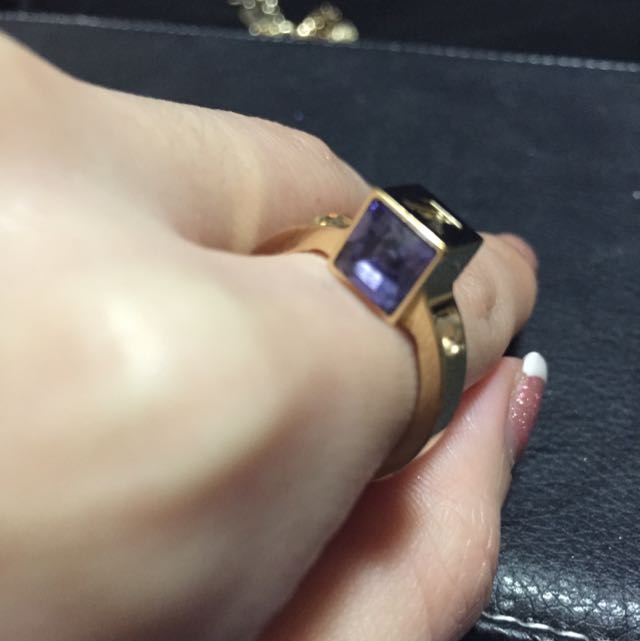 Shop authentic Louis Vuitton Crystal Gamble Ring at revogue for