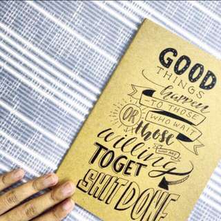 (CLOSED) #10 Customised Hand Drawn Notebook