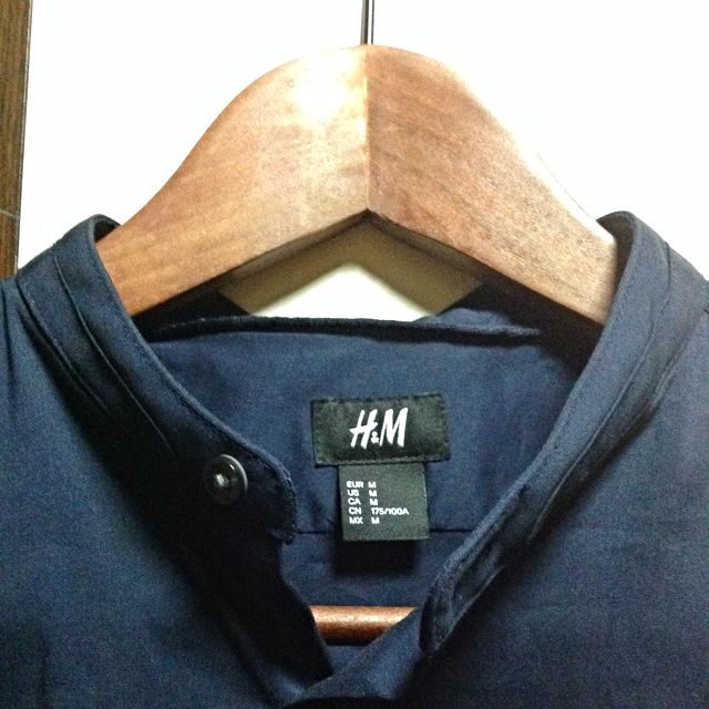 H&m mandarin collar shop