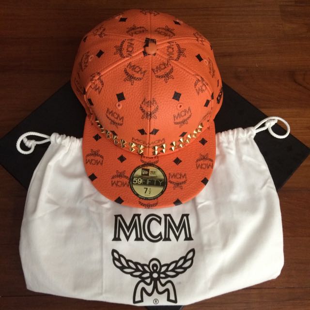 mcm new era hat