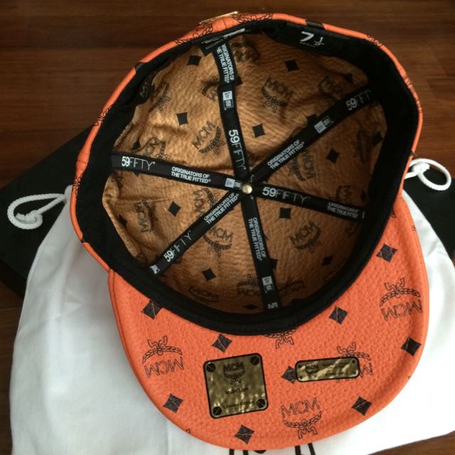 mcm new era hat