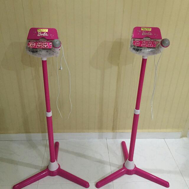 Barbie microphone best sale with stand