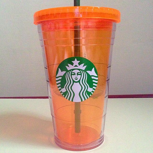 Pending Bn Starbucks Logo Tumbler Limited Edition Orange Color With Straw Grande Size 16 Oz 473 Ml Tv Home Appliances Kitchen Appliances Water Purifers Dispensers On Carousell