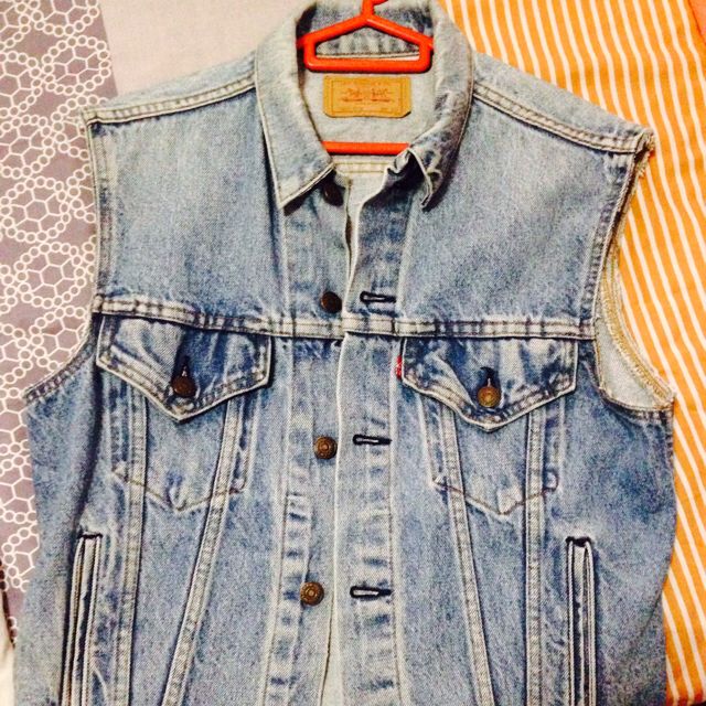 Levi's sleeveless jacket store mens