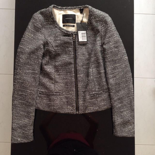 Price Reduced Maison Scotch Tweed Jacket Size 1 Uk 8 Women S