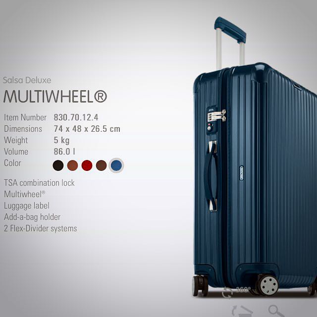 rimowa salsa deluxe yachting blue