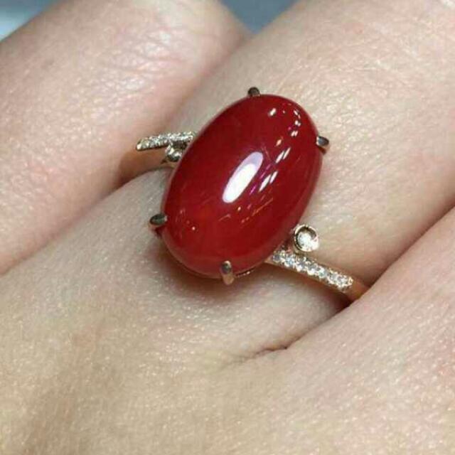 Bdo red clearance coral ring