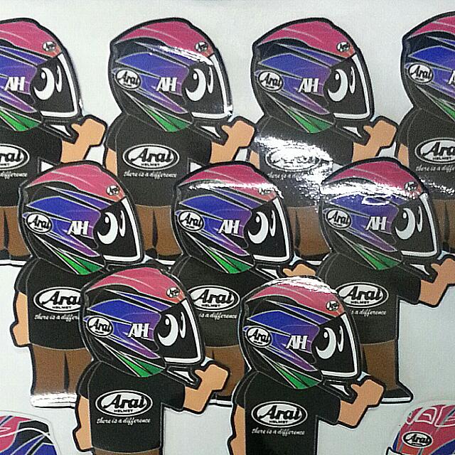 Arai Mascot SAKATA Stickers, Car Accessories, Accessories on Carousell