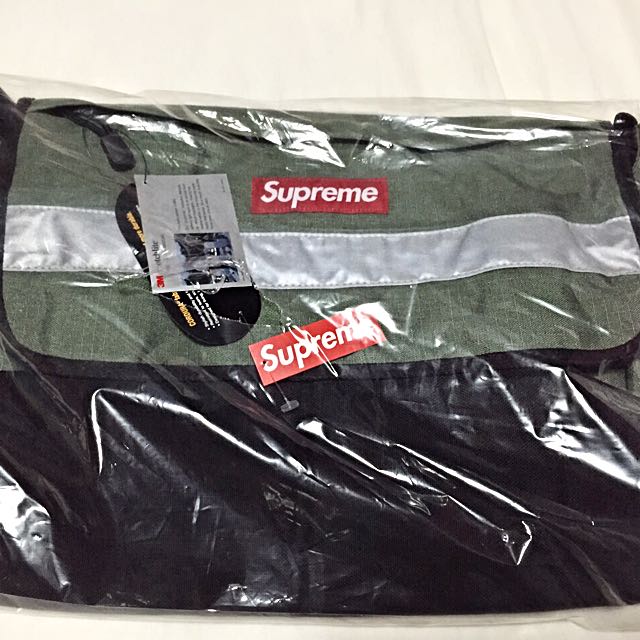 Supreme hi vis top messenger bag