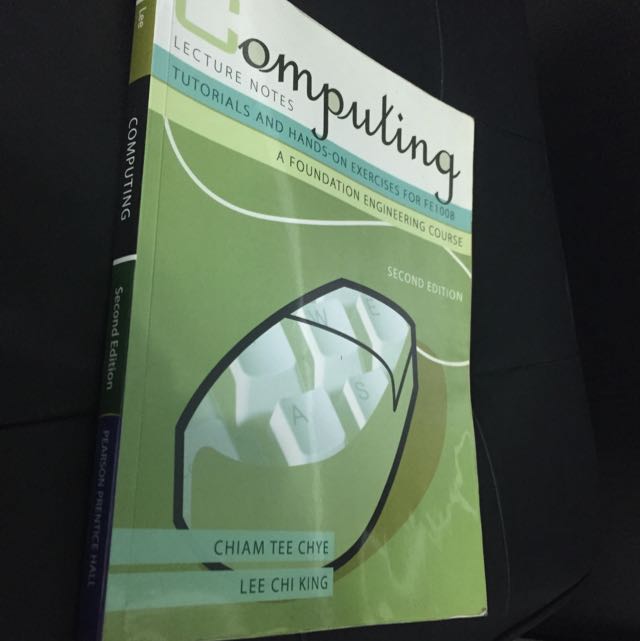 Computing Lecture Notes: A Foundation Engineering Course (Category: Textbooks) located in Singapore. Submitted by gg1988 (Listing ID 13820340, Image 1). Description: .