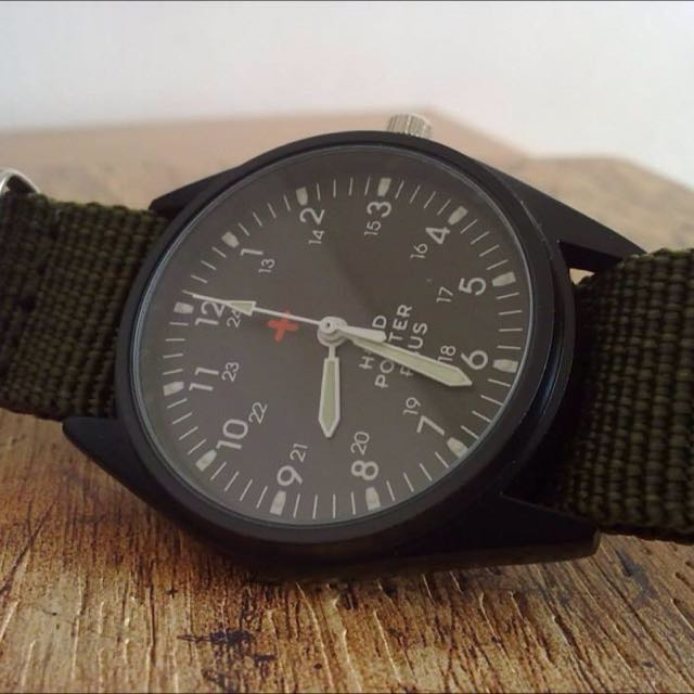 Head porter all black military watch store