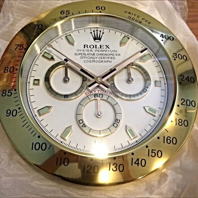 Rolex dealer display wall clock on sale