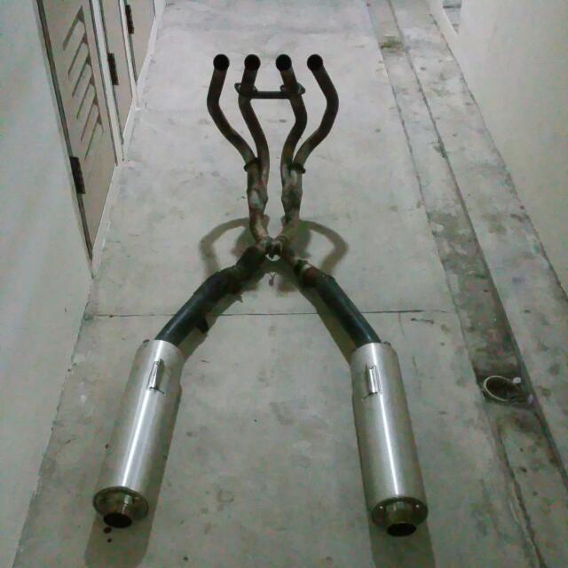 Gen 1 hayabusa exhaust top