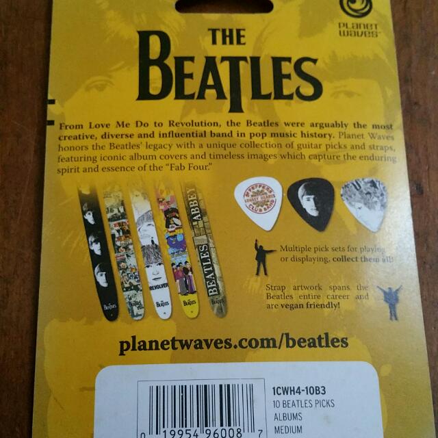 Plettri Per Chitarra The Beatles - Perri's Leathers, 6-Pack, Design Iconico