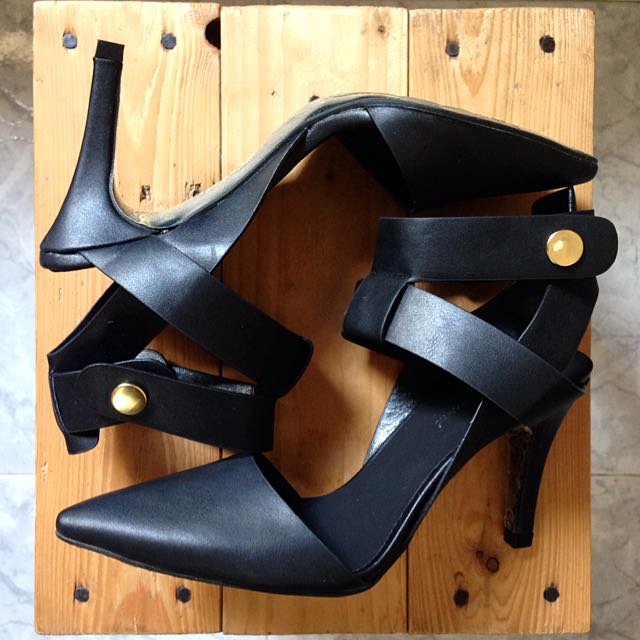 pumps with strap across the foot