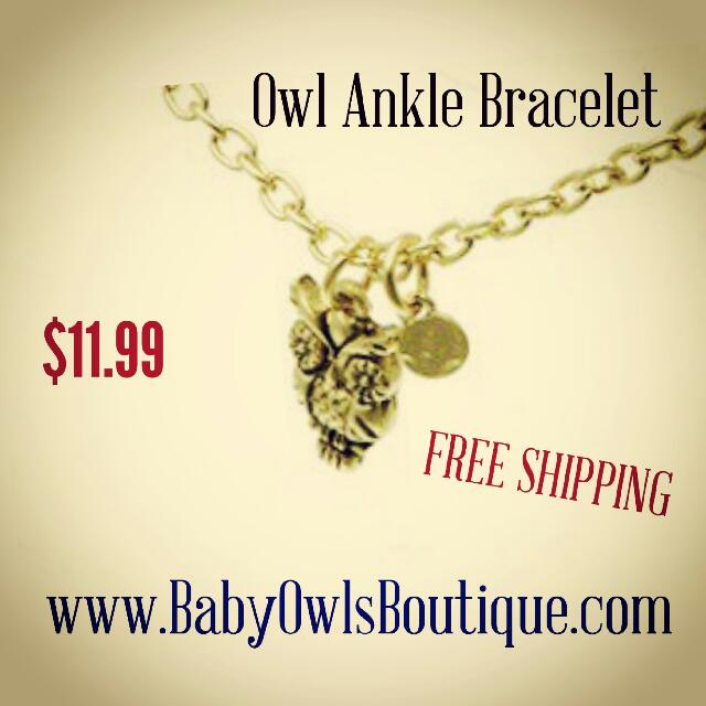 Owl Ankle Bracelet Women S Fashion On Carou Owl Ankle Bracelet Women S Fashion On Carou