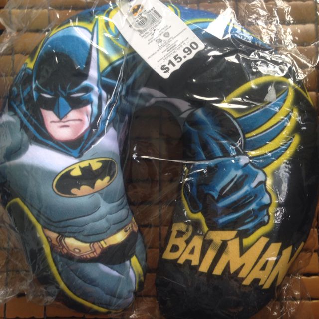 Batman travel store pillow
