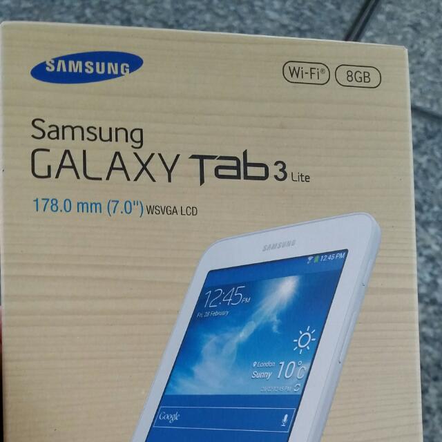 Reserved Samsung Galaxy Tab 3 Lite Sm T110 8gb Bnib Electronics On Carousell