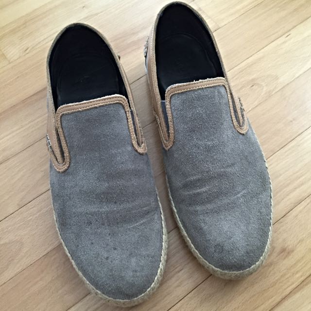 cole haan grey suede shoes