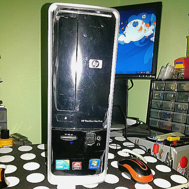 HP Pavilion Slimline S5000 Core 3.2GHz Windows 7 Office WiFi PC