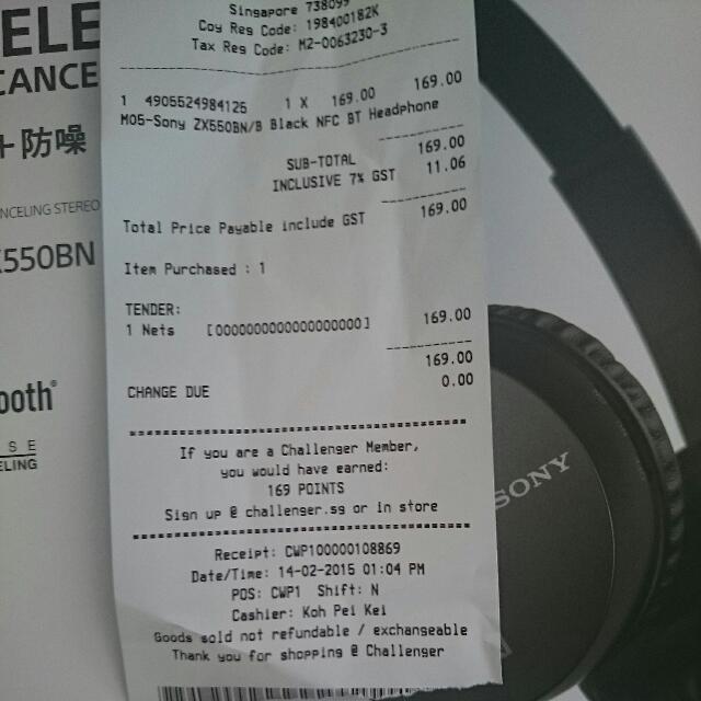 sony zx550bn