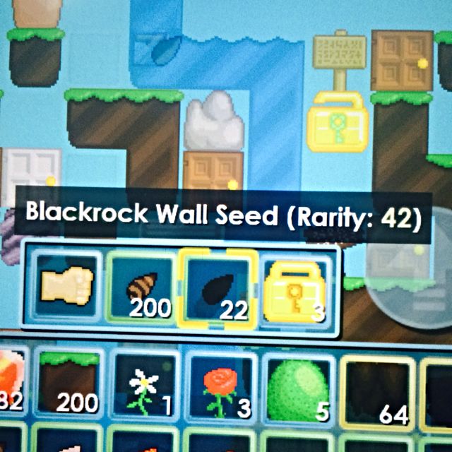 Growtopia Blackrock Wall Seed, Hobbies & Toys, Toys & Games on Carousell