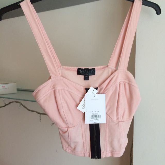 baby pink bralet
