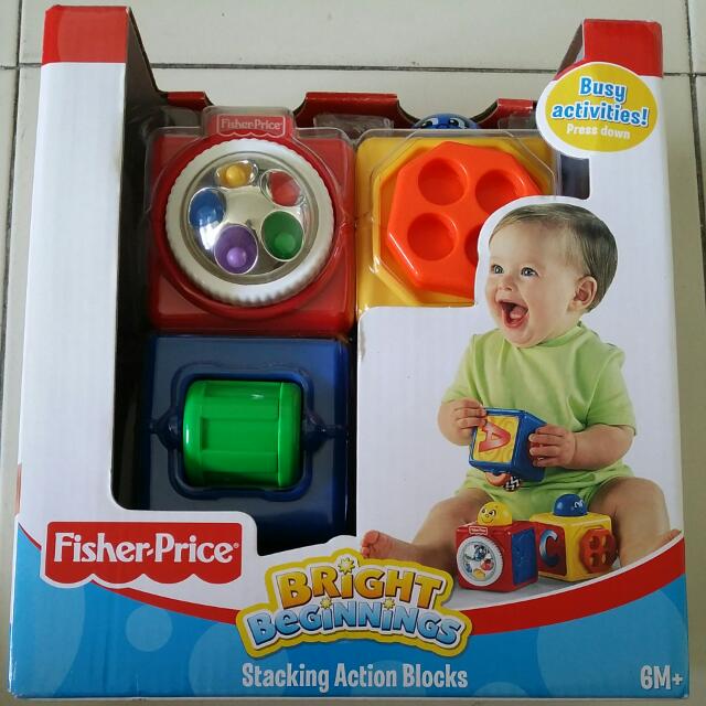 Fisher Price Stacking Action Blocks Hobbies Toys Toys Games on Carousell