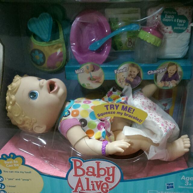 baby alive changing time