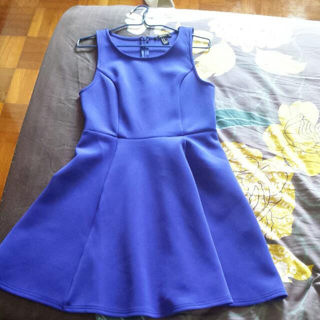 royal blue scuba dress
