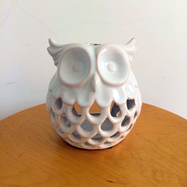 Ceramic Owl Candle Holder Furniture On Carousell