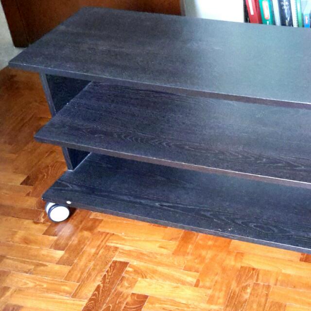 IKEA TV Console Black Brown (Used), Furniture & Home Living