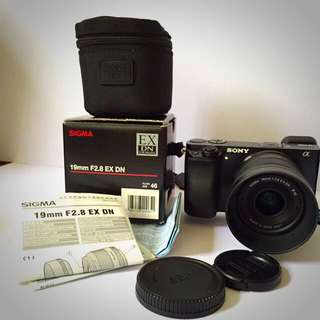 Sigma 19mm F2.8 Ex dn Wide Angle E mount For Sony